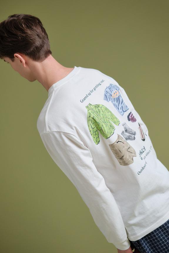 Gramicci Geared Up L/S Tee White-6